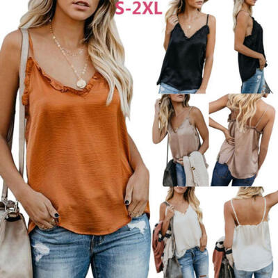 

Fashion Women Summer Loose Vest Top Sleeveless Casual Blouse Tank Tops T-Shirt