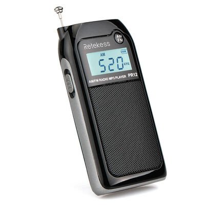 

Mini Portable Radio Music Player Retekess PR12 Radio FMAM MP3 Music Player