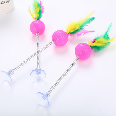 

3 PCS Cat Kitten Toy Scratching Ball Funny Play Dolls Tumbler Ball Pet Cat Toys Interactive Feather Toy Pet Supplies