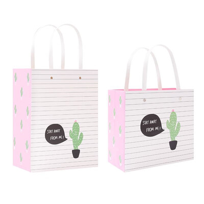 

FUNNYBUNNY Cactus Gift Bag For Holiday-Birthday gift bag-Party