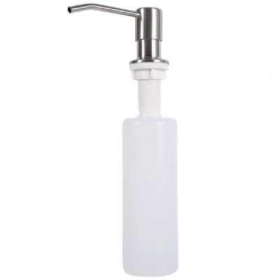 

Kitchen Sink Soap Dispenser Large Capacity Dish Lotion Shampoo Dispenser Bottle Brushed Stainless Steel