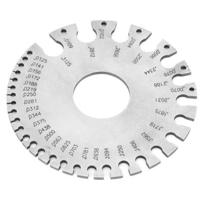 

Greensen Stainless Steel 0-36 Wire Gauge 03125"-0007Wire Thickness Ruler