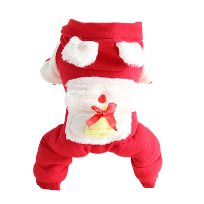 

Pet Clothes Dog Christmas Cartoon Reindeer Pet Warm Clothes Cute Christmas Dog Coat Warm Puppy Jacket