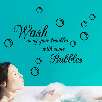 

〖Follure〗Wash Bubbles Removable Art Vinyl Mural Home Room Decor Wall Stickers