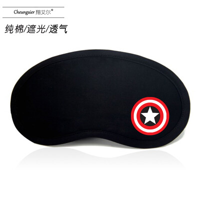 

Fashion creative sleep shade eye mask ice bag eye protection breathable cute cartoon student nap black cotton men&women