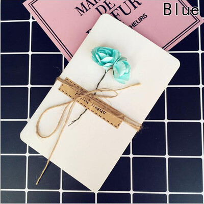 

1pc DIY Kraft Handmade Dried Flower Thank You Notes