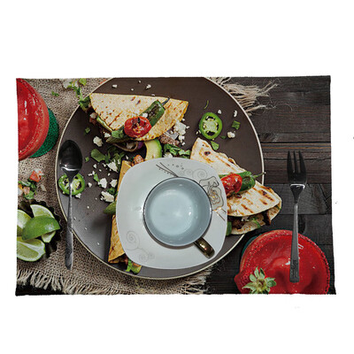 

Toponeto Creative Mexican Burrito Placemat Home Kitchen Restaurant Bar Placemat