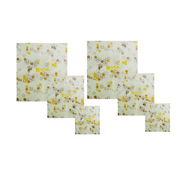 

Toponeto Beeswax Food Wraps Assorted 3 Pack Eco Friendly Reusable Plastic Free Storage