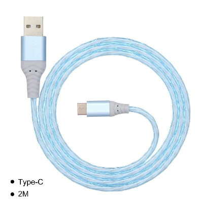 

USB Cable for Huawei P20 P30 Xiaomi Mobile Phone Type C Fast Charging Cable Streamer Data Line Magic light Charging Cable