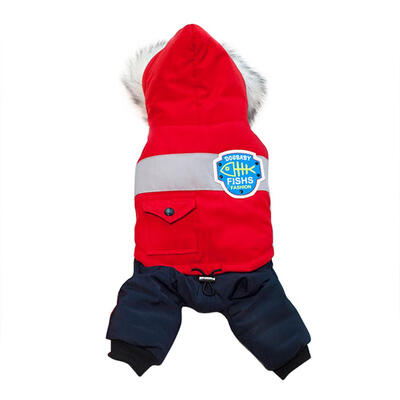 

Winter Warm Sports Dogs Four-Legs Hooded Coats Pets Puppy Jumpsuits Outfits