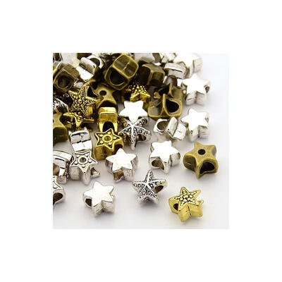 

Mixed Color Alloy European Beads Lage Hole Beads Star 912x912x659mm Hole 555mm
