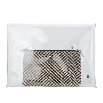 

Transparent PVC Envelope Clutch Clear Evening Party Handbag Women Purse