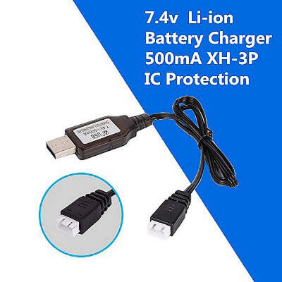 

XH-3P 74V USB Charger Cable with Protected IC For RC 500mAh Li-Po Battery Toys Car Ship Robot Battery Charger Parts