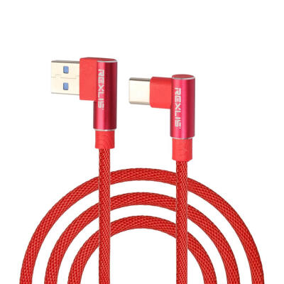 

USB20 Male to Type-C 90 Degree 1m33ft Charging Data Cable for Android