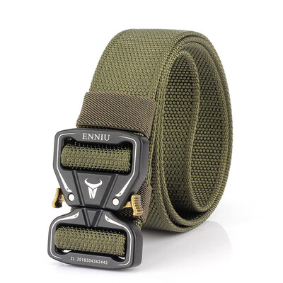 

Fashion Canvas Belt Tactical Designer Men Belts for Jeans Casual Thick Nylon Army Belt Metal Buckle Waist Belt Accessories Gift