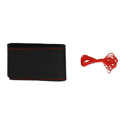

Car DIY Steering Wheel Cover PU Leather Soft Fiber Leather Braid on the Steering-wheel of Car Interior Accessories Breathable 360m