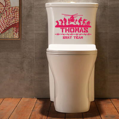 

Toponeto Toilet Decal Vinyl Sticker DIY Wall Sticker Toilet Bathroom