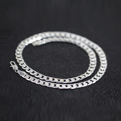 

New Width 6 Mm 925 Silver Silver Necklace For Men 925 Sterling Silver Chain Necklace Fashion Men Jewelry