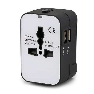 

Mini Size Lightweight Portable Universal Travel Adapter 110-240V 21A International Power Adapters