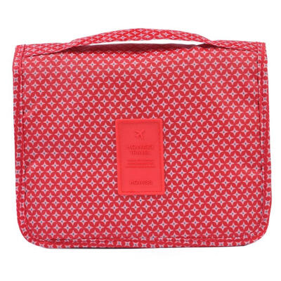 

Nylon Multi-lattice Makeup Storage Bag Bathroom Waterproof Hanging Wash Bag