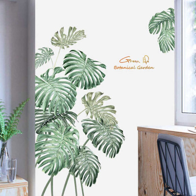 

〖Follure〗DIY Beach Tropical Palm Leaves Wall Stickers Modern Art Vinyl Decal Wall Mural