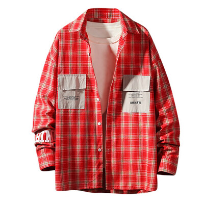 

Tailored Mens Winter Long Sleeve Button Turndown Collar Pocket Casual Top Blouse Shirts