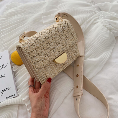 

Tailored Women Vintage Straw Bag Casual Wild Vacation Simple Weave Crossbody Bag