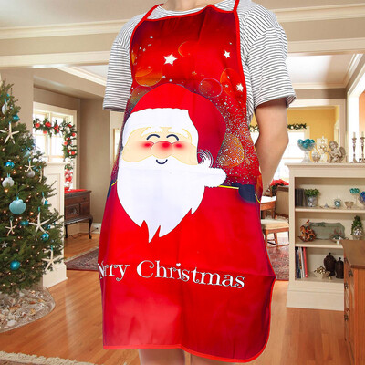 

Siaonvr Christmas Personality Apron Bar Restaurant Waiter Christmas Decoration Apron
