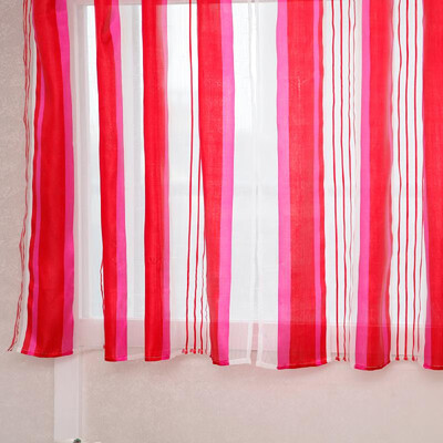 

Window Curtain Modern Striped Sheer Curtain Vertical Window Screening Window Rod Pocket Curtain Panel for Living Room Bedroom Dini