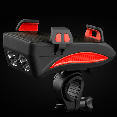 

Outdoor Bike Rechargeable Headlight W Mobile Phone Holder Cycling Accessories