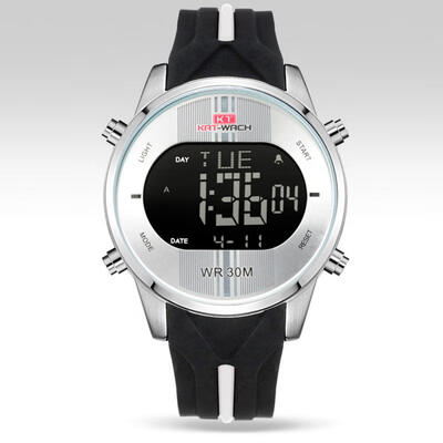 

KAT Multi Fashionable Sport Electric Watch Waterproof Night Light Wristband For Men