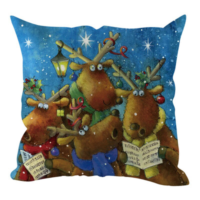 

〖Follure〗Christmas Pillow Cover Pillowcases Decorative Sofa Cushion Cover Home Decoration
