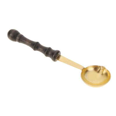 

Wax Stamp Seal Spoon Vintage Wood Handle Invitation Card Sealing Wax Spoons