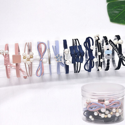 

Fashion Headwear Set Small Fresh Hair Band Hair Accessories Women Hair Ponytail Rubber Band Sweet Head Rope Scrunchie 12PCSSet