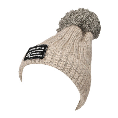 

Tailored Women Hairball Letter Winter Keep Warm Crochet Ski Hat Braided Cap