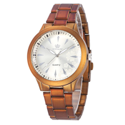 

Fashion new hot sale scale steel belt men&women watch students popular simple watch