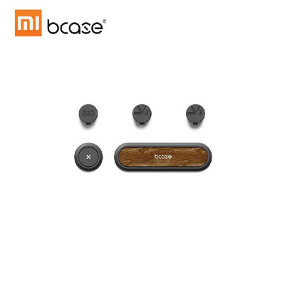 

New Original XiaoMi bcase TUP2 Cherry Wood Magnetic Absorption Cable Organizers Clip Desk Computer Cable Clips Wire Holder Desktop