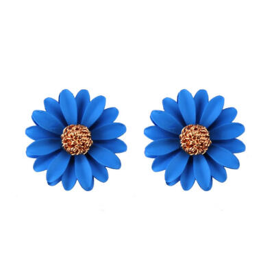 

EK588 Korean Style Cute Small Daisy Flower Stud Earrings For Women 2019 New Fashion Sweet Earrings Brincos Wholesale Jewelry