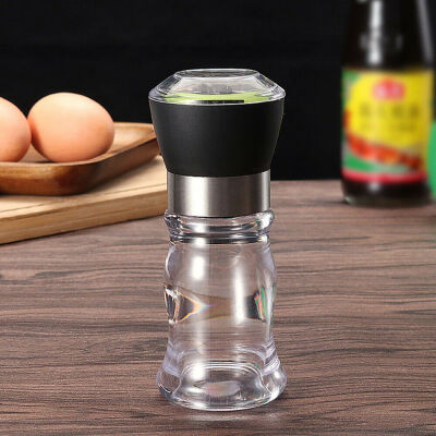 

Manual Stainless Steel Brushed Mill Salt Pepper Grinder Plastic Bottle Kitchen