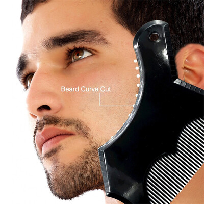 

Gobestart New Arrivals Mens Beard Shaper Tool Transparent Template Styling Comb Templates