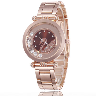 

Steel belt simple student watch with diamonds English watch swan fashion ladies small fresh watches