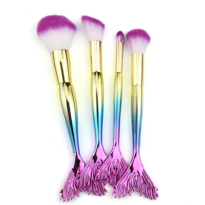 

Toponeto 4 Pcs Make Up Foundation Eyebrow Eyeliner Blush Cosmetic Concealer Brushes