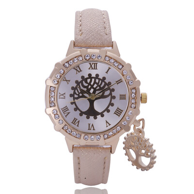 

Life tree pendant belt watch female models Roman scale