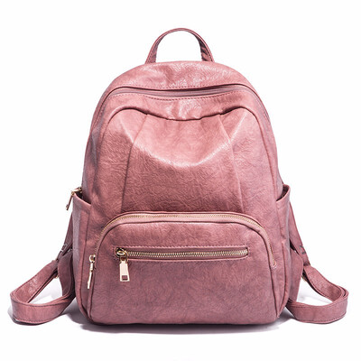 

Obstine 2018 Multifunctional Backpack Female Black Backpacks for Women with Zipper High Quality Schoolbag Back Pack Rucksack