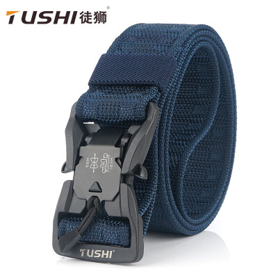 

New mens magnetic buckle tactical belt Outdoor sports nylon cobra woven belt Pants