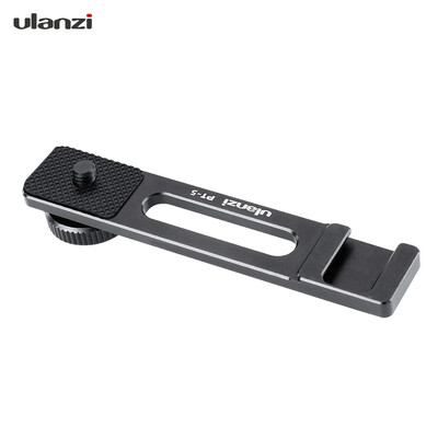 

Ulanzi PT-5 Vlogging Microphone Mount Stand Extension Bar Plate with Cold Shoe 14 Inch Screw Mounts for Sony A6000 A6100 A6300 A6