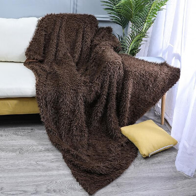

Long Fur Throw Blanket Faux Fluffy Blanket Micro Plush Super Soft Cozy Luxury Bed Blanket Microfiber 63"x79