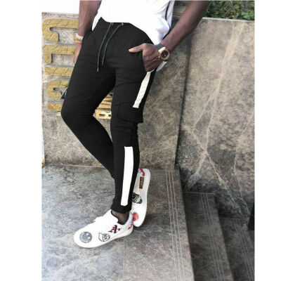 

SUNSIOM Mens Sport Pants Long Trousers Tracksuit Gym Fitness Workout Joggers Sweatpants