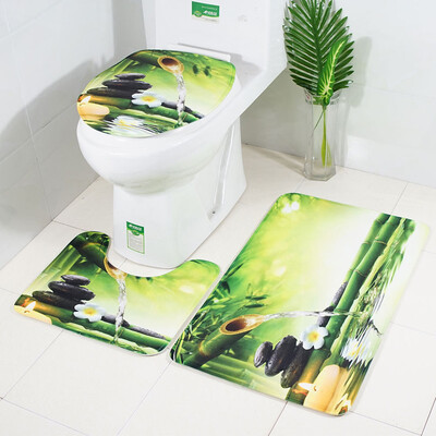 

〖Follure〗3pcs Non-Slip Suction Grip Bath Mat Bathroom Kitchen Carpet Doormats Decor