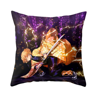 

redCherry Anime Demon Slayer Kimetsu no Yaiba Square Throw Pillow Case Cushion Cover